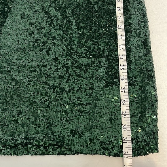 Green Sequin Body Con Dress - Picture 8 of 12